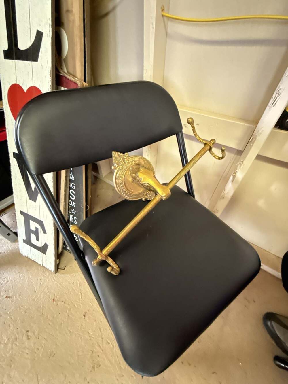 Vintage Brass Horse Head Wall Valet Coat Rack Towel Bar